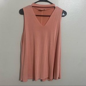 Vneck cutout tank